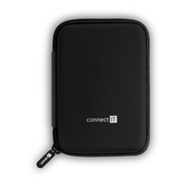 CONNECT IT HardShellProtect tvrdé ochranné puzdro pre 2,5" HDD, čierne