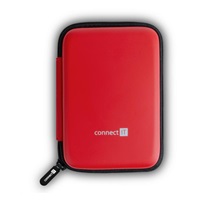 CONNECT IT HardShellProtect tvrdé ochranné puzdro pre 2,5&quot; HDD, červené