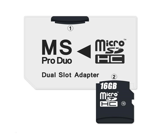 Adaptér CONNECT IT MS PRO DUO 2x Micro SDHC DUAL SLOT