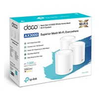 TP-Link Deco X60(3-pack) WiFi6 Mesh (AX5400, 2,4GHz/5GHz, 2xGbELAN/WAN)