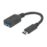 MANHATTAN Superrýchly kábel USB-C na USB, 15 cm, čierny