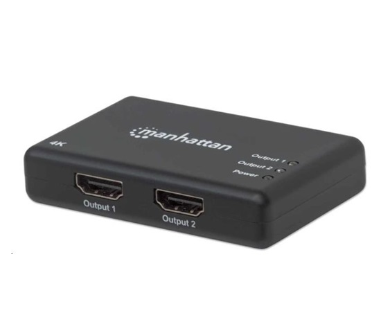 MANHATTAN Splitter HDMI 2 porty, 4K@30Hz, čierny