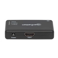MANHATTAN Splitter HDMI 2 porty, 4K@30Hz, čierny