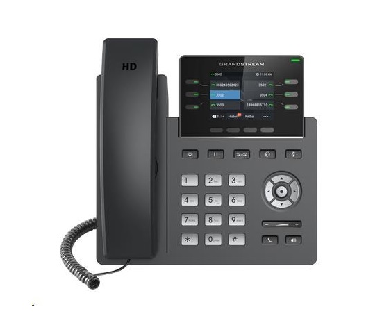 Grandstream GRP2613 [telefón VoIP - 3x účet SIP, HD audio, 24 prog.tl.+6 predvolieb, 2xLAN 1Gbps, PoE]