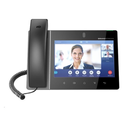 Grandstream GXV3380 [IP videotelefón so systémom Android 7.0, PoE, WiFi, 8" dotykový LCD displej, 2x 1Gbps, HDMI, Bluetooth, USB]