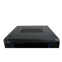 XtendLan 19" stojanový rozvaděč 42U 600x600, nosnost 800kg, skleněné dveře, plná záda, kolečka,černý