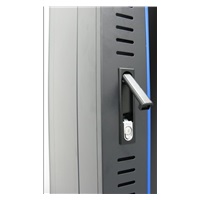 XtendLan 19" stojanový rozvaděč 42U 600x600, nosnost 800kg, skleněné dveře, plná záda, kolečka,černý