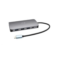 iTec USB-C Metal Nano Dock HDMI/VGA s LAN + Power Delivery 100 W