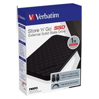 VERBATIM Externý SSD disk 1TB Store ´n´ Go Portable USB3.2 Gen 1, čierna