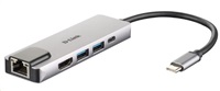 Rozbočovač D-Link DUB-M520 5 v 1 USB-C s rozhraním HDMI/Ethernet a funkciou Power Delivery