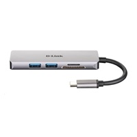 D-Link DUB-M530 rozbočovač 5 v 1 USB-C s rozhraním HDMI a čítačkou kariet SD/microSD
