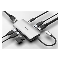 Rozbočovač D-Link DUB-M810 8 v 1 USB-C s rozhraním HDMI/ternetom/čítačkou kariet/prívodom napájania