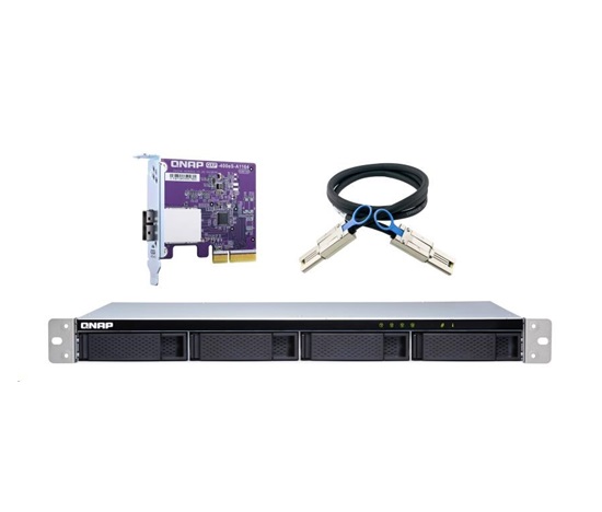 QNAP TL-R400S rozšiřující jednotka QNAP NAS s QXP-400eS-A1164 (4xSATA,1xSFF-8088)