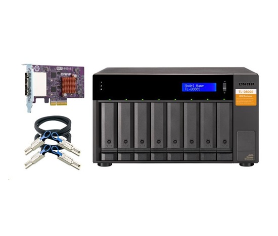 QNAP TL-D800S rozšiřující jednotka QNAP NAS s QXP-800eS-A1164 (8xSATA,2xSFF-8088)