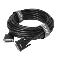 Club3D DVI-D Dual Link kábel (24+1), 10 m, obojsmerný, 28 AWG