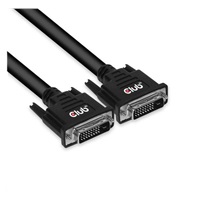 Club3D DVI-D Dual Link kábel (24+1), 10 m, obojsmerný, 28 AWG