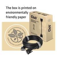 Club3D DVI-D Dual Link kábel (24+1), 10 m, obojsmerný, 28 AWG