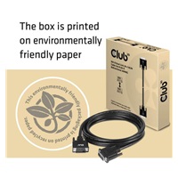 Club3D DVI-D Dual Link kábel (24+1), 3 m, obojsmerný, 28 AWG