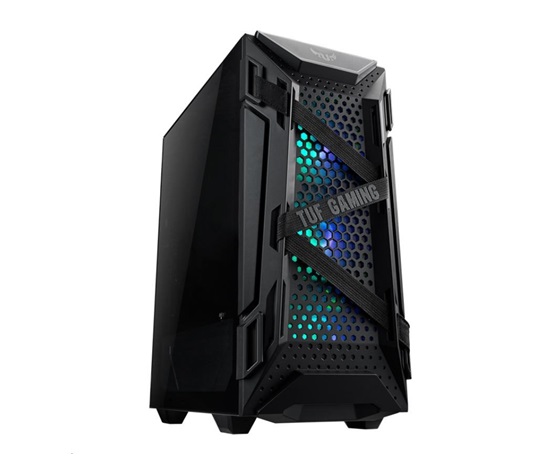 ASUS skriňa TUF GAMING GT301 BLACK AURA, ATX Tower, čierna, bez zdroja