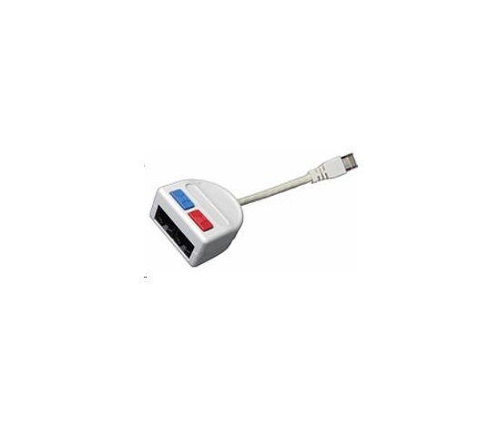 Solarix Rozdeľovač počítač/telefón 2 x RJ45 UTP T-MOD 3-U4