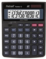 REBELL kalkulačka - Panther 12 - černá