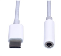 PremiumCord Prevodník USB-C na audio jack 3,5 mm samica 10 cm