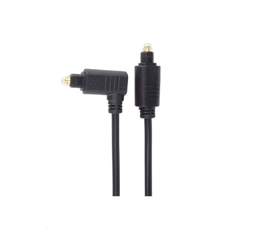 Kábel PremiumCord Toslink - Toslink 90°, hrúbka kábla:4.0 mm, dĺžka 1 m