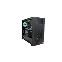 IN WIN case C200, mid tower, 166mm ventilátor, 2x2.5", 5x5.25", 1 x USB Type-C, 2x USB 3.0 / HD Audio / čierna