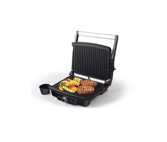Orava Grillchef elektrický kontaktní gril, 2000 W, regulace teploty, tepelně izolovaná rukojeť