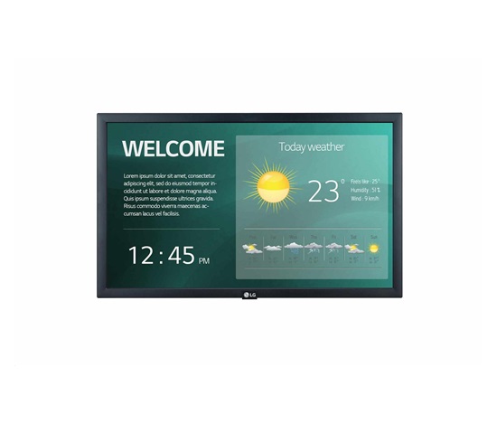 LG 22" signage 22SM3G FHD, 250nit, 16h, WebOS 4.0