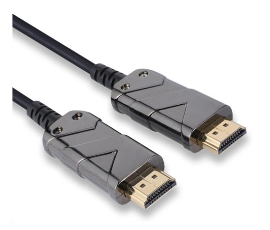 PREMIUMCORD Ultra vysokorýchlostné HDMI 2.1 optický kábel 8K@60Hz, pozlátený 25 m