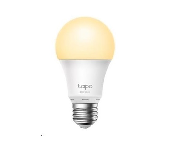 TP-Link Tapo L510E chytrá WiFi stmívatelná LED žárovka (bílá,2700K,806lm,2,4GHz,E27)