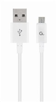 GEMBIRD Kabel MicroUSB - USB, 1m, bílá
