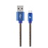 GEMBIRD CABLEXPERT USB 2.0 Kábel AM na typ C (AM/CM), 2 m, opletený, džínsy, blister, PREMIUM KVALITA