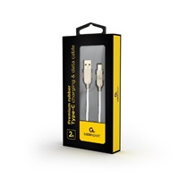 GEMBIRD CABLEXPERT kábel USB-A na USB-C (AM/CM), 2 m, pogumovaný, biely, blister