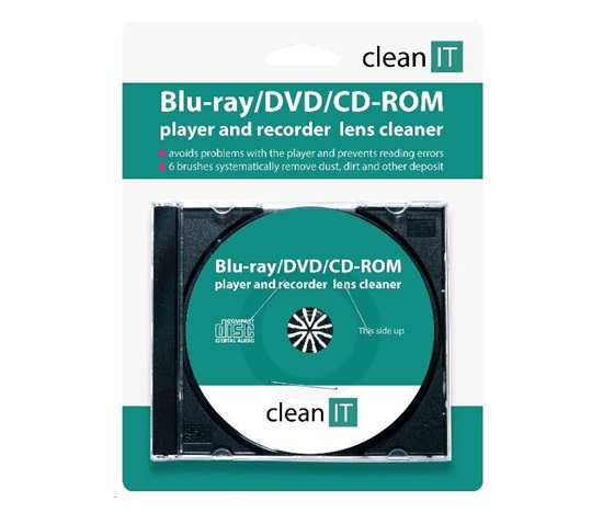 Čistiace CD CLEAN IT pre prehrávače Blu-ray/DVD/CD-ROM (náhrada za CL-32)