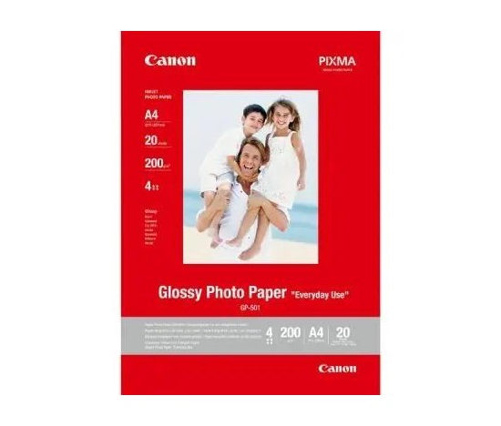 Canon GP-501 - photo glossy, Lesklý - bílá - A4 210gm (210 x 297 mm) 20 listy fotograficky papír