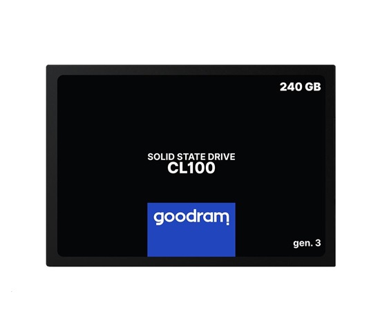 GOODRAM SSD CL100 Gen.3 240 GB SATA III 7 mm, 2,5" (R: 520 MB/s; W 400 MB/s)