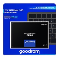 GOODRAM SSD CL100 Gen.3 240 GB SATA III 7 mm, 2,5" (R: 520 MB/s; W 400 MB/s)