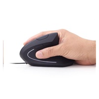 Myš GEMBIRD MUS-ERGO-01, drôtová, optická, vertikálna, 1200-3200 dpi, USB, čierna