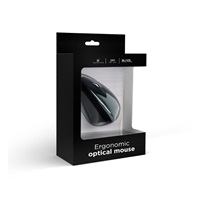 Myš GEMBIRD MUS-ERGO-01, drôtová, optická, vertikálna, 1200-3200 dpi, USB, čierna