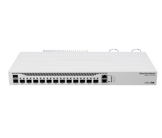 MikroTik Cloud Core Router, CCR2004-1G-12S+2XS, 1700MHz CPU, 4GB RAM, 1xLAN, 12x SFP+, 2x SFP28, vrátane. Licencia L6