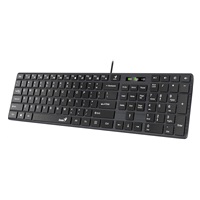 GENIUS klávesnice Slimstar 126/ Drátová/ USB/ černá/ CZ+SK layout/ SmartGenius App