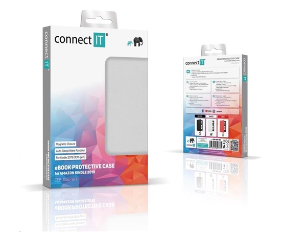 CONNECT IT puzdro pre Amazon New Kindle 2019/2020 (10. gen.), doodle black