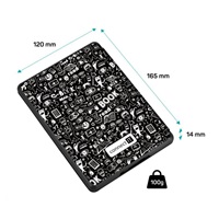 CONNECT IT puzdro pre Amazon New Kindle 2019/2020 (10. gen.), doodle black