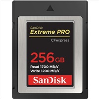 SanDisk Extreme Pro CFexpress Card 256GB, Type B, 1700MB/s Read, 1200MB/s Write NVMe