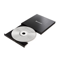 VERBATIM externá mechanika DVD-RW Rewriter USB-C, čierna