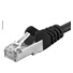 PREMIUMCORD Patch kábel CAT6a S-FTP, RJ45-RJ45, AWG 26/7 5m čierny