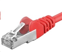 PREMIUMCORD Patch kábel CAT6a S-FTP, RJ45-RJ45, AWG 26/7 5m červený