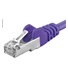PREMIUMCORD Patch kábel CAT6a S-FTP, RJ45-RJ45, AWG 26/7 5m fialový